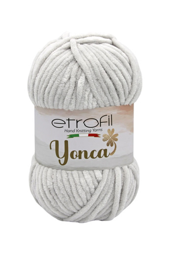 Etrofil Clover Velvet Hand Knitting Yarn 5 Pieces 70905 Light Gray