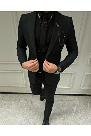 sarprun fashion Slim Fit Oblek do vesty Slim Fit