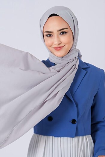 HAREM SCARF Asian Shawl - Silver