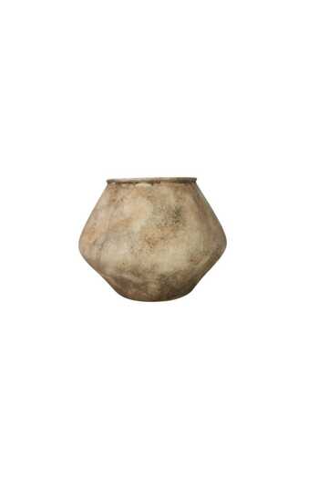 Generic Luxury beige vase stand for elegant home decor, outdoor gardens and balconies (21*21*16cm)