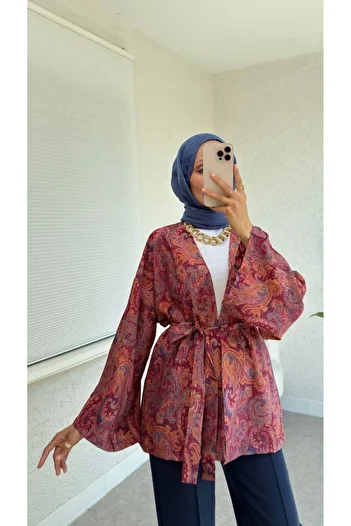 Butik Ethnic Patterned Kimono