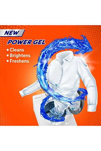 Tide Automatic Power Gel Clean & Fresh 2 X 1.8 Litres Deep Stain Removal, Bright Clothes & Long-lasting