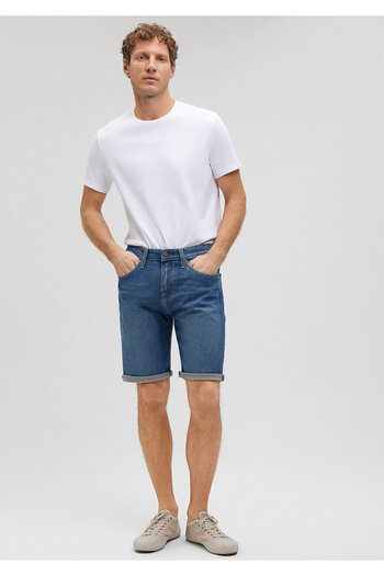Mavi Brian Street Shaded Indigo Blue Jean Shorts 0418487143