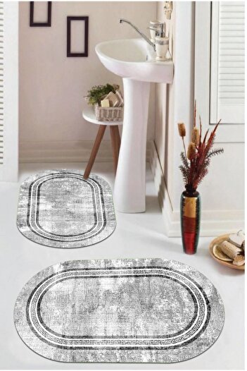 Aldora Oval Bath Mat Set