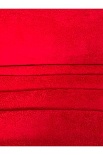 Aslan Online Pabtex Double Faced Red Welsoft Plush Fabric 180 cm Width