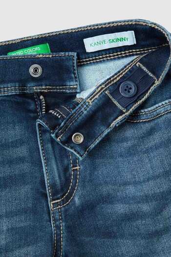 Benetton Erkek Bebek Denim Pantolon - Mavi