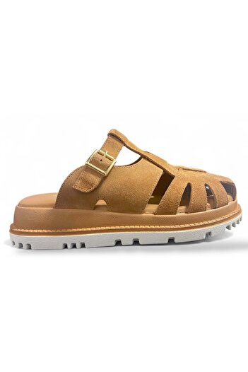 Bulldozer Women's Suede 251743 Slippers - Tan - 41