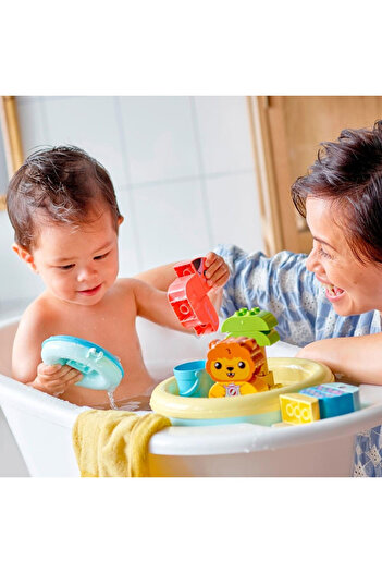 LEGO 10966 ®   دوبلو ®   وقت الاستحمام المرح: جزيرة الحيوانات العائمة، 20 قطعة، +1,5 سنة