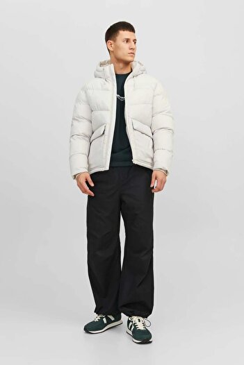 Jack & Jones Ανδρικό Αδιάβροχο Λευκό Παλτό 12238849