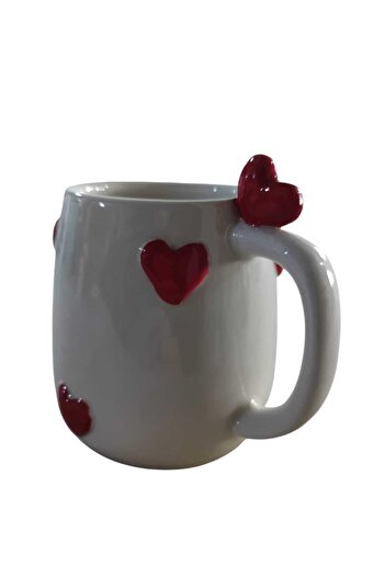 Dİ TAZZA Handmade 3D Heart Mug 400ml
