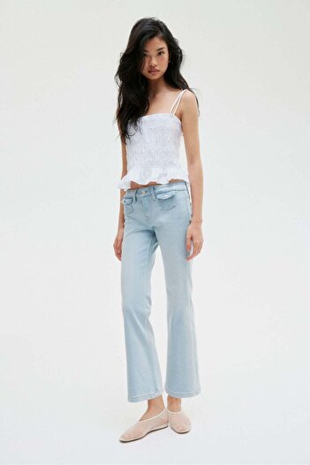 H&M Flared Low Ankle Jeans