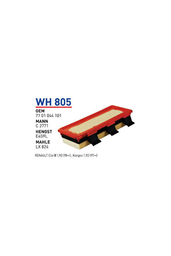 WUNDER Renkango Wh 805 - Cilio Ii Air Filter - 7701044101