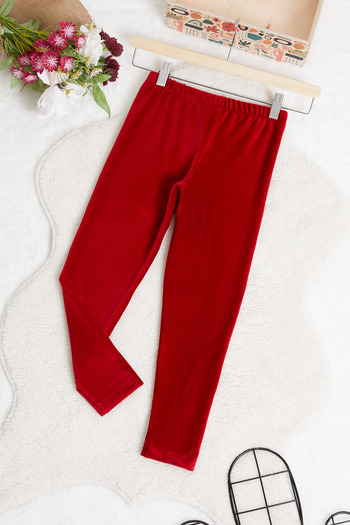 Cansın Mini Girl's Corduroy 2-13 Years Old Leggings 13324