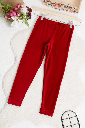Cansın Mini Girl's Corduroy 2-13 Years Old Leggings 13324