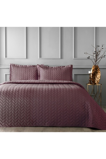 Taç Claret Red Double Bedspread