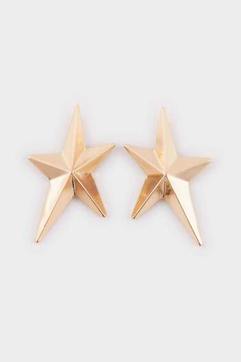 DeFacto Women's Star Gold Earrings E6457Axns