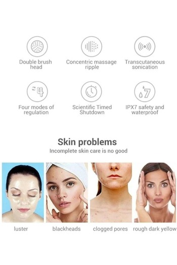 Prime by Javaudan Prime Mini Portable Waterproof Face Brush With LED Therapy and Sonic Vibration At 3 Speed Mode