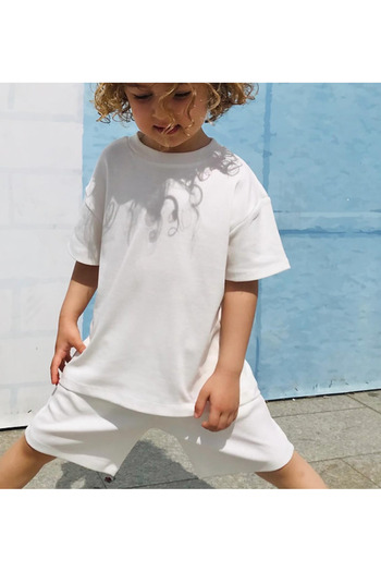 VEKSORA T-Shirt and Short Set White (Age 1-9)