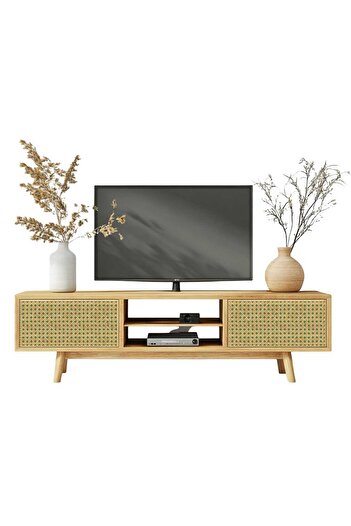 Bigaimaj Wicker Rattan Patterned Self-Adhesive Lamination Cabinet, Dresser, Nightstand Covering Foil