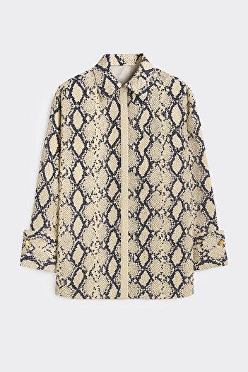 Touché Privé 100% Cotton Shirt with Wide Cuffs and Pattern