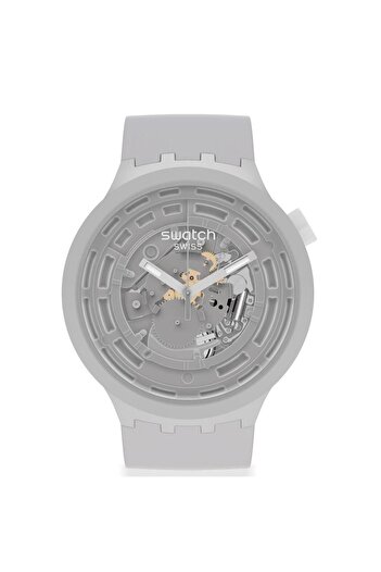 Swatch Big Bold Ceramic C-grey Unisex Wristwatch Sb03m100