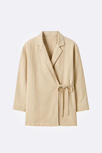 Touché Privé Textured Double Breasted Kimono