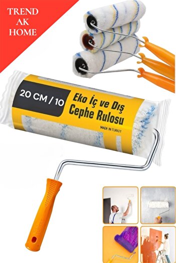 OSKAR FIRÇA Roll Paint Brush 20 cm (Interior and Exterior Wall Ceiling Paint, Paint Etc.) Use