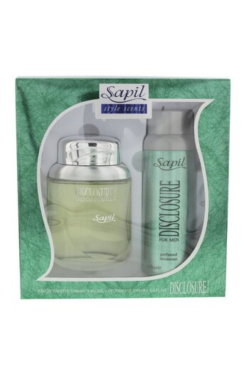 sapil Disclosure EDT 100ml + Deodorant Spray 150ml for Men – Long-Lasting Fragrance