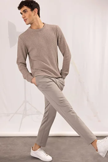 DeFacto Jogger Pants Button Basic Straight Pocket Straight Leg T6317Az24Au