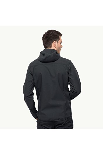 Jack Wolfskin سترة بورنبرج هودي للرجال سوفتشيل-1307471