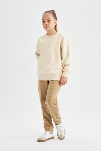 DeFacto Girl's - Pocketed Rubber Waist Jogger Sweatpants X9036A624Au