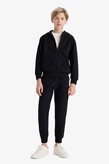DeFacto Black Boy's Pique School Sweatpants - K8846a623au