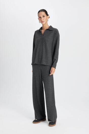 DeFacto Regular Fit Normal Bel Fitilli Kaşkorse Pantolon B2405ax23au