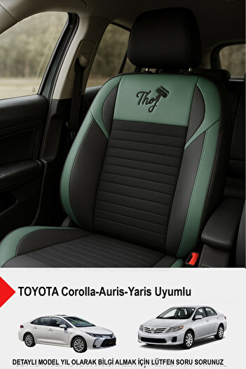 GM-DESIGN Thor Arm Feather Auto Seat Cover (Toyota Corollo-Auris-Yaris Compatible)