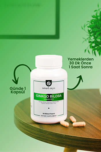 Smartcaps Ginkgo Biloba B12 60 Kapsül