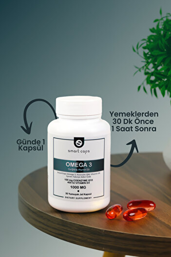 Smartcaps Omega 3 Vitamin D3 Q10 30 Softgel