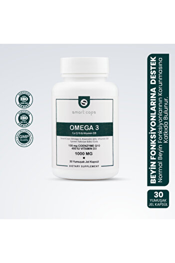 Smartcaps Omega 3 Vitamin D3 Q10 30 Softgel