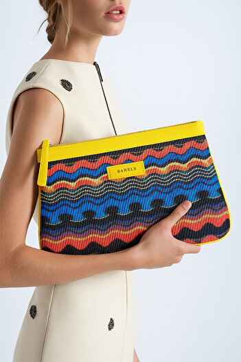 BAHELS Vip Rainbow Özel Tasarım Kadın Portföy & Clutch Çanta