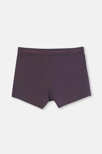 Dagi Brown Cotton Plain Boxers