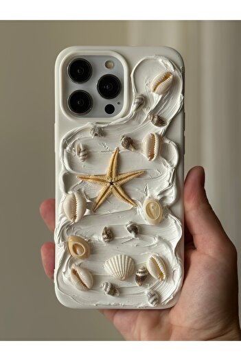 FİŞNEİLETİŞİM iPhone 15 Promax Compatible Sea Star Patterned Case