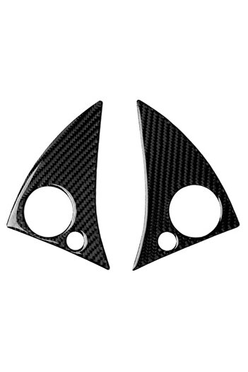 Generic 2pcs Mercedes-Benz W204 Steering Wheel Carbon Fiber Button Sticker