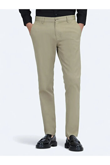 Kip Καμηλότριχα ίσια υφαντά Regular Fit Casual βαμβακερά παντελόνια