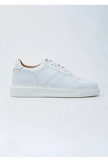 Ramsey White Leather Sports Sneakers