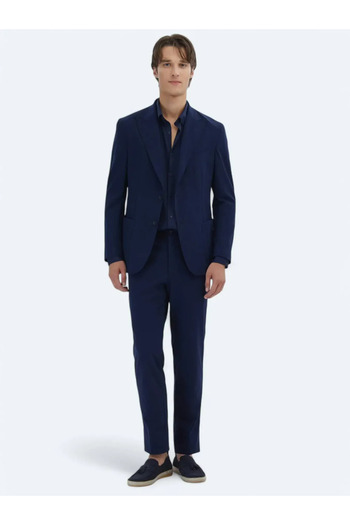 Kip Navy Blue Straight Modern Fit Suit