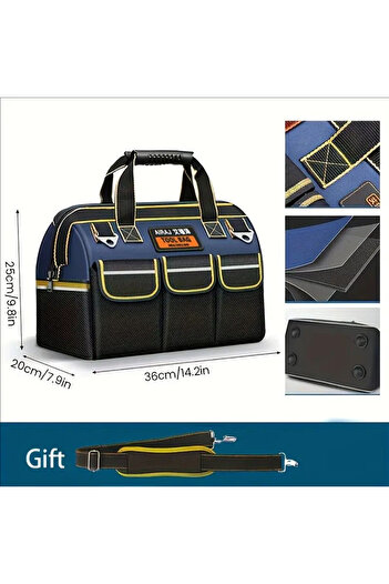 Choice 3415 AIRAJ Multifunctional Tool Bags 1680D Oxford Cloth Electrician Bags Waterproof and Wear-Resista
