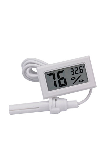 Choice1 White Mini Temperature Humidity Meter Digital LCD Indoor Convenient Thermometer Hygrometer Gauge In