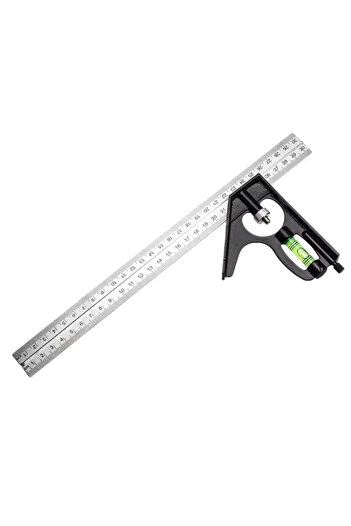 Choice A2 300mm Multi Functional Combination Adjustable Right Angle Ruler and Protractor Movable Measuring