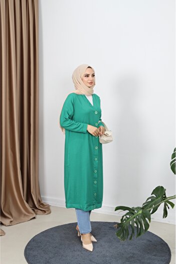 NİSUM MODA Bürümcük Long Cardigan