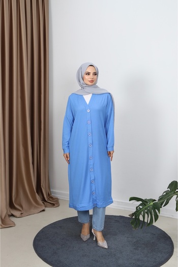 NİSUM MODA Bürümcük Long Cardigan