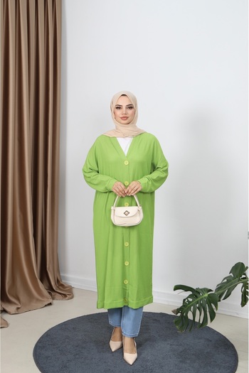 NİSUM MODA Bürümcük Long Cardigan